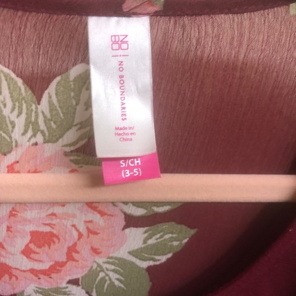 Wine Red Tank Dress with Sheer Cover-Up - Picture 3 of 3